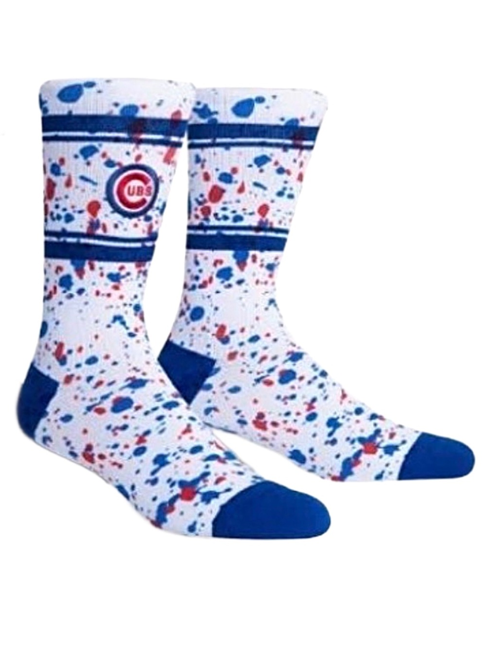 $14❤️‍🔥 Stance CHICAGO CUBS SPLATTER Crew Socks NEW LARGE L Mens